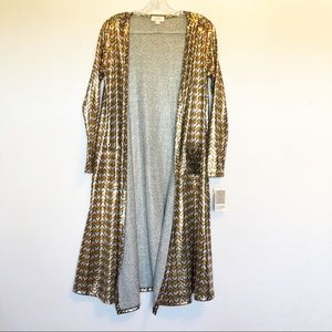 LuLaRoe elegant duster Sarah shiny small